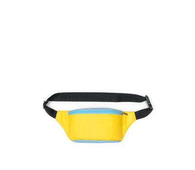 Сумка на пояс бананка Sambag Tirso  MSH блакитна з жовтим