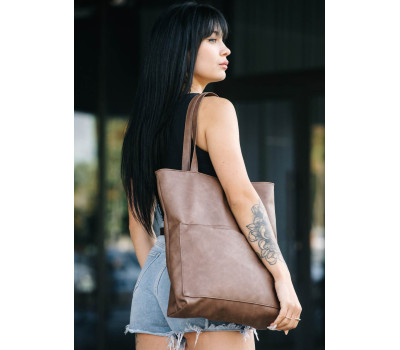 Жіноча сумка Sambag Shopper коричневий