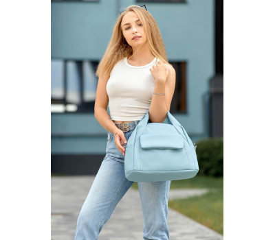 Жіноча спортивна сумка Sambag Vogue BKS блакитна