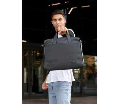 Сумка для ноутбука Sambag  черна с перфорацией