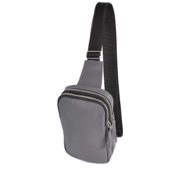 727 сумка шкіра сіра Lucherino