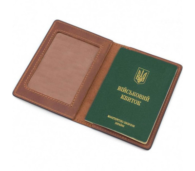Шкіряна обкладинка для військового квитка Grande Pelle 257123