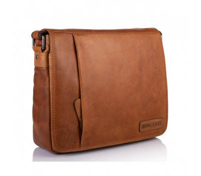 Мужская кожаная сумка через плечо HILL BURRY HB3075