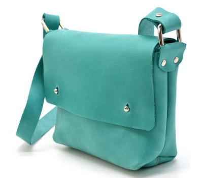 Невелика жіноча сумка через плече TARWA RKl-8077-3md блакитна