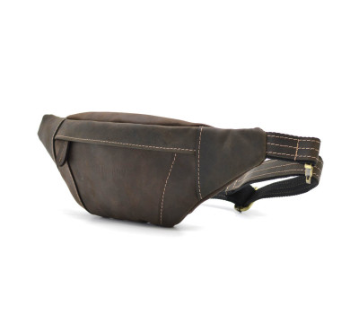 Поясная бананка кожаная LIMARY Lim-525RC темно-коричневая