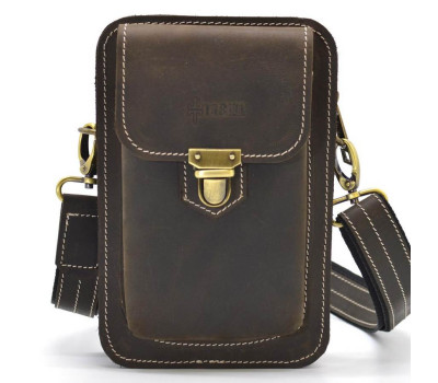 Сумка через плечо, напоясная сумка TARWA RCw-0075 из кожи Crazy Horse