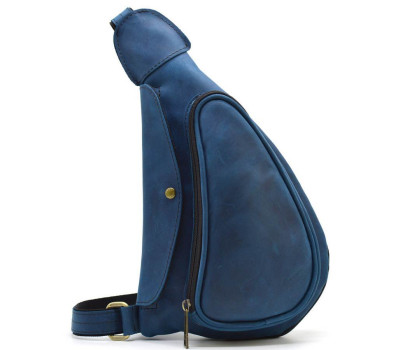 Нагрудна сумка рюкзак слінг шкіряна на одне плече RKsky-3026-3md TARWA