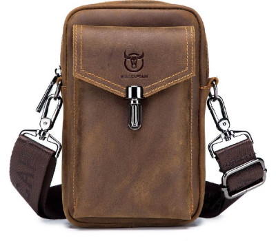 Чехол на пояс, cумка кросс-боди коричневая Bull T1500