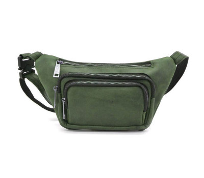 Зелена поясна сумка із кінської шкіри RE-8179-3md TARWA