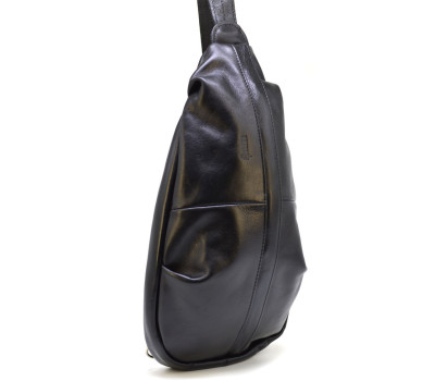 Збільшений рюкзак-слінг на одне плече із натуральної шкіри TARWA Govard GA-0705-3mdL