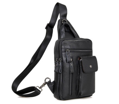 Мужская кожаная сумка слинг через плечо JD4006A