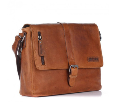 Оригинальная мужская сумка кросс-боди, цвет рыжий, HILL BURRY