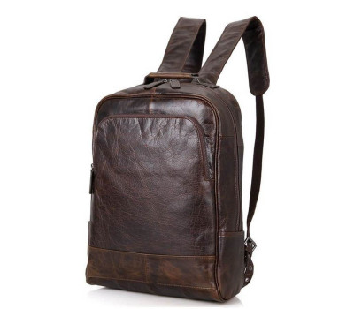 Чоловік шкіряний рюкзак для щоденного використання John McDee 7347C