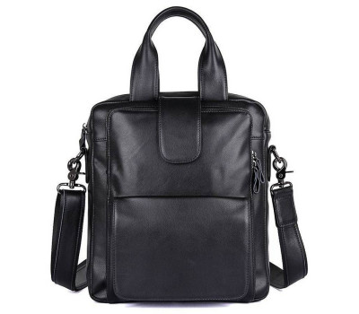 Вертикальна чоловіча сумка з високоякісної шкіри John McDee 7266A