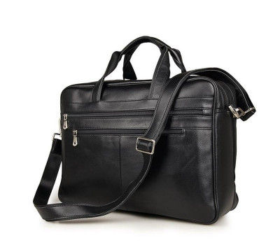 Красива і містка дорожня сумка з натуральної шкіри John McDee JD7319A