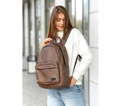 Женский рюкзак Sambag Zard LST коричневый нубук