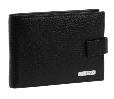 Портмоне чоловіче KARYA 17099 шкіряне Чорне