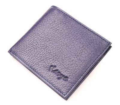 Отличный мужской кошелек из зернистой кожи KARYA 21053 Синий