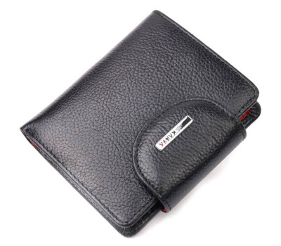 Надійний жіночий гаманець з натуральної шкіри KARYA 21126 Чорний