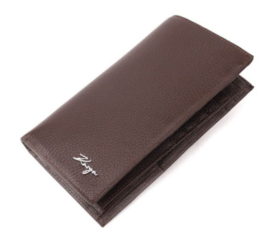 Вертикальний гаманець із натуральної шкіри KARYA 21138 Коричневий
