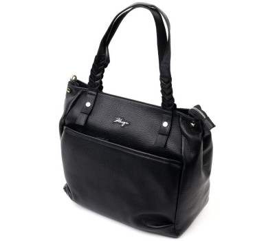 Сумка жіноча сумка з ручками KARYA 20860 шкіряна Чорний