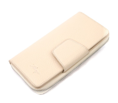 Відмінний жіночий гаманець з натуральної шкіри KARYA 21153 Молочний