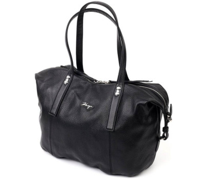 Сумка жіноча сумка з ручками KARYA 20865 шкіряна Чорний