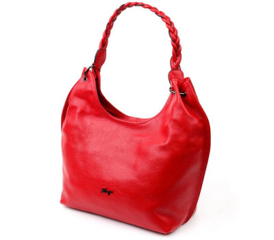 Яскрава сумка жіноча KARYA 20866 шкіряна Червоний