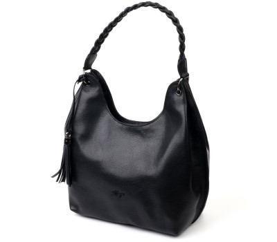 Шкіряна жіноча сумка KARYA 20867 Чорний