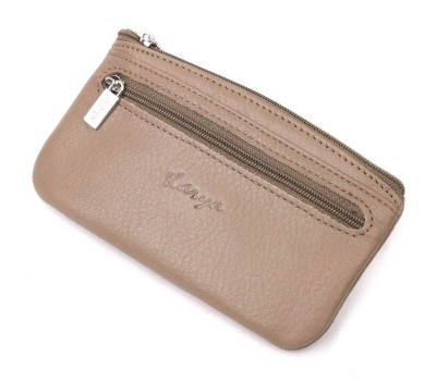 Практична ключниця з натуральної шкіри KARYA 21210 Бежевий