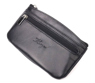 Зручна ключниця із натуральної шкіри KARYA 21211 Чорний