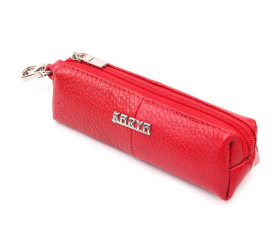 Відмінна ключниця з натуральної шкіри KARYA 21217 Червоний