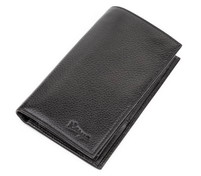 Гаманець вертикальний KARYA 17132 шкіра Чорний