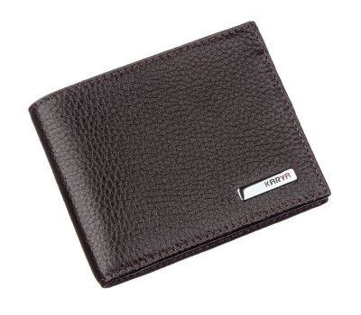 Тонкий чоловічий гаманець KARYA 17379 Коричневий