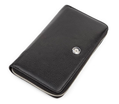 Гаманець-клатч жіночий KARYA 17072 шкіряний чорний