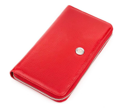 Гаманець-клатч жіночий KARYA 17073 шкіряний Червоний