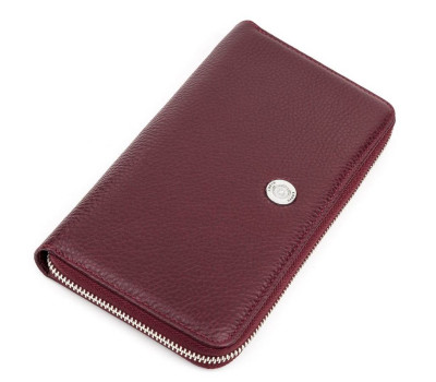 Гаманець-клатч жіночий KARYA 17071 шкіряний Бордовий