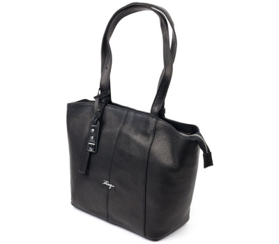 Класична жіноча сумка KARYA 20834 шкіряна Чорний