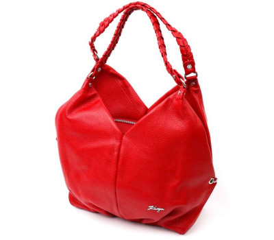 Багатофункціональна сумка жіноча на плече KARYA 20878 шкіряна Червоний