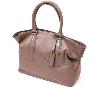 Стильна жіноча сумка KARYA 20882 шкіряна Бежевий