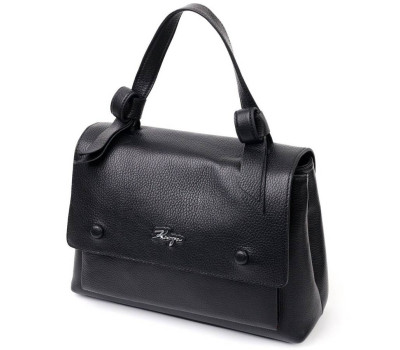 Ділова жіноча сумка KARYA 20892 шкіряна Чорний