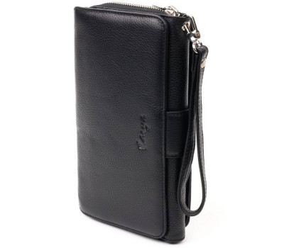 Стильний чоловічий клатч KARYA 20912 шкіряний Чорний