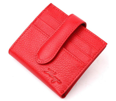 Яскравий жіночий гаманець із натуральної шкіри KARYA 20942 Червоний