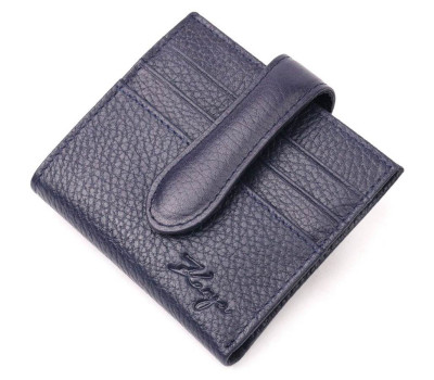 Стильний жіночий гаманець із натуральної шкіри KARYA 20943 Синій