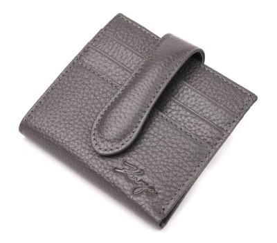 Відмінний жіночий гаманець із натуральної шкіри KARYA 20946 Сірий