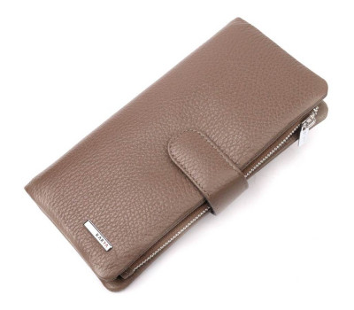 Містке жіноче портмоне з натуральної шкіри KARYA 20998 Бежевий