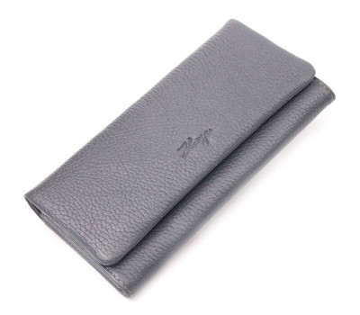 Стильный женский кошелек из натуральной кожи KARYA 21024 Серый