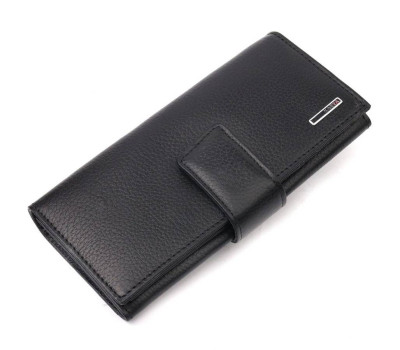 Зручний жіночий гаманець із натуральної шкіри KARYA 21035 Чорний