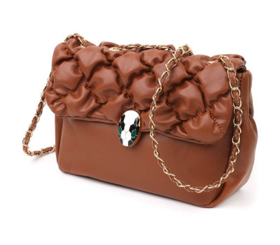 Оригинальная женская сумка из эко-кожи Vintage 18711 Коричневый