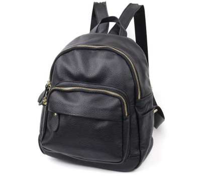 Стильный женский рюкзак Vintage sale_15005 кожаный Черный